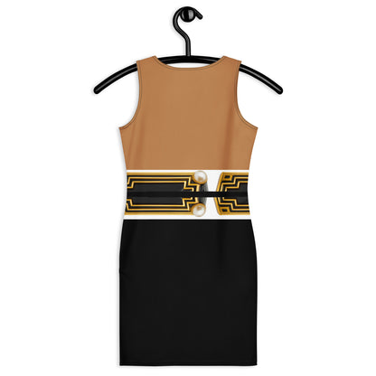 Pharaoh UPF 50+ Bodycon Dress-Nude