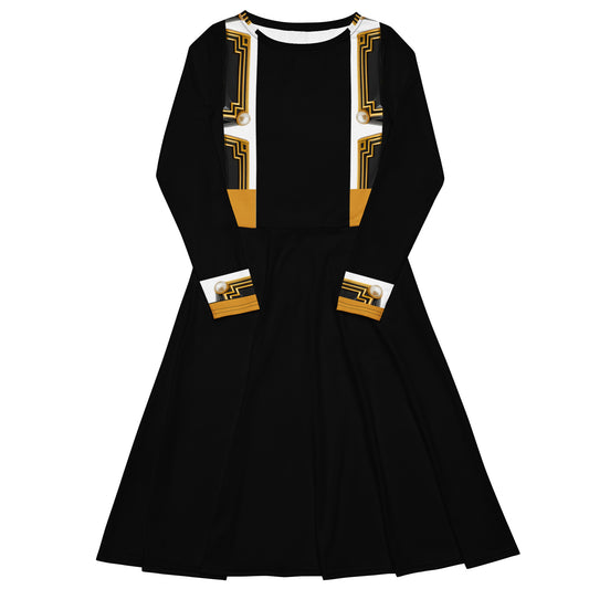 Metropolis Geometric Strap Midi Dress 6XL