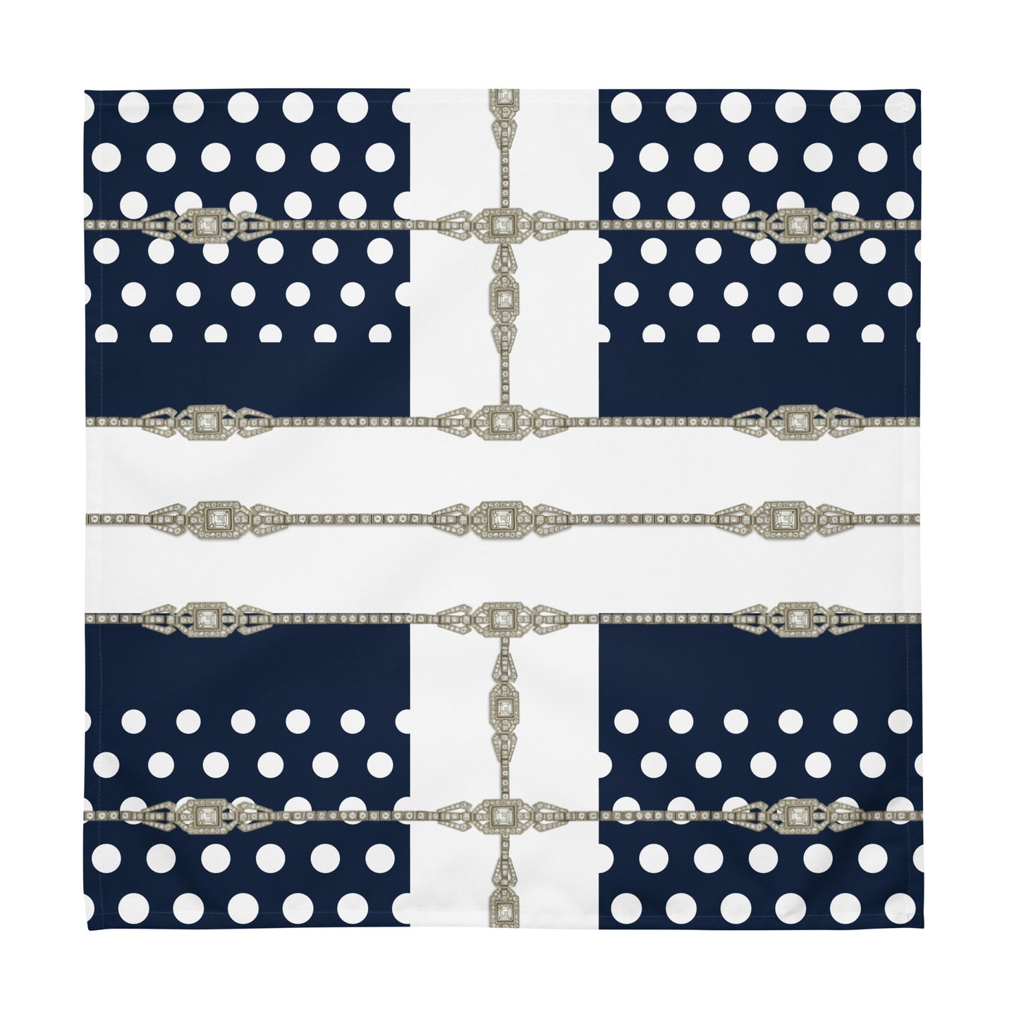 Polkadot Cloth Napkin Set - Navy