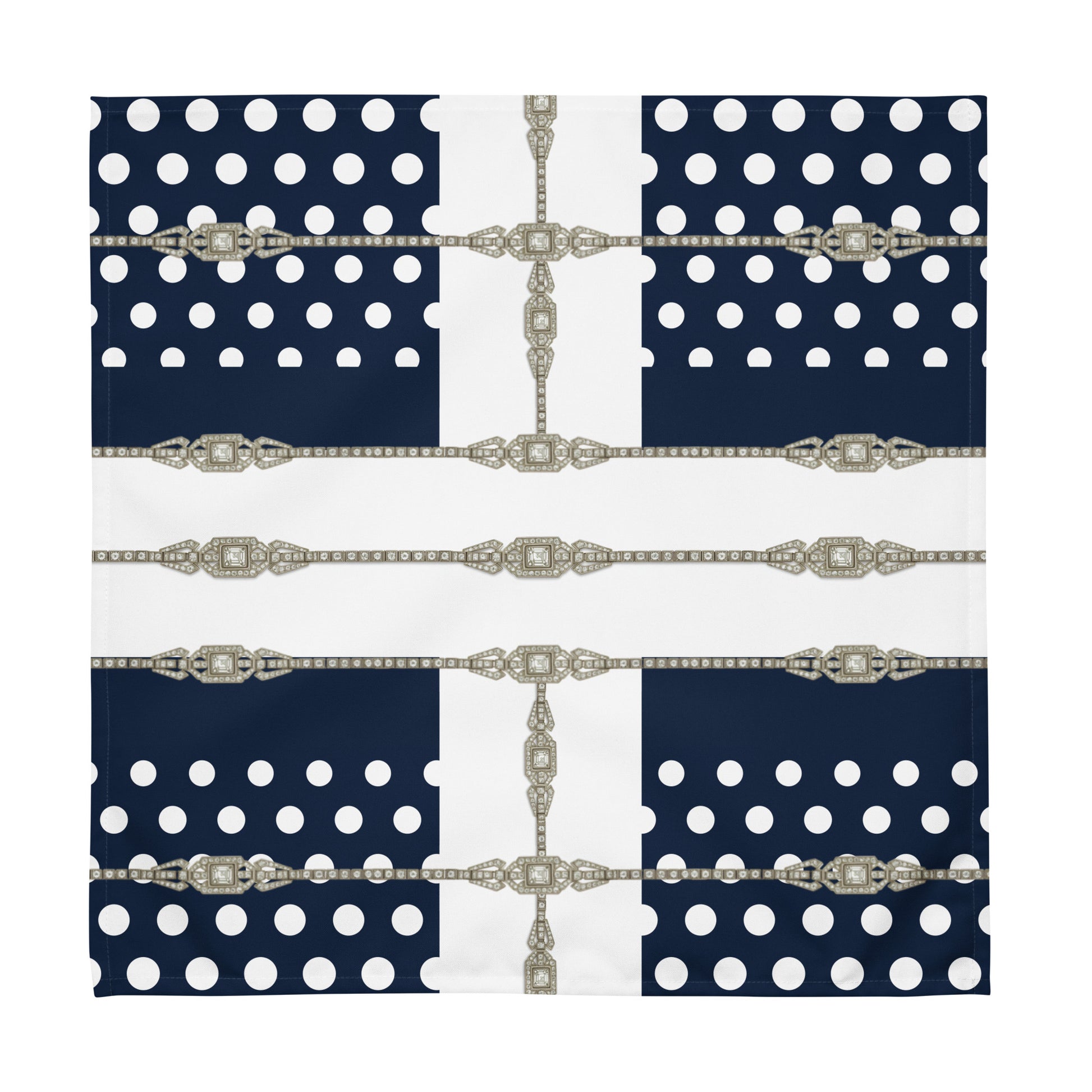 Polkadot Cloth Napkin Set - Navy