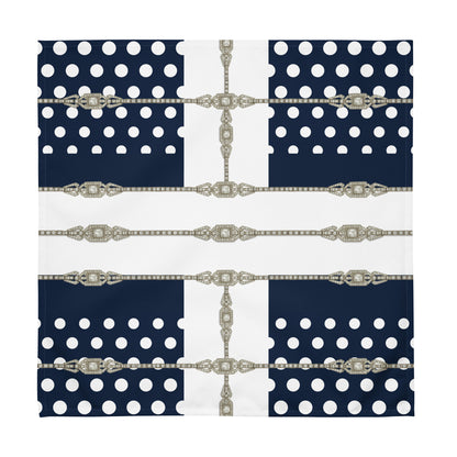 Polkadot Cloth Napkin Set - Navy