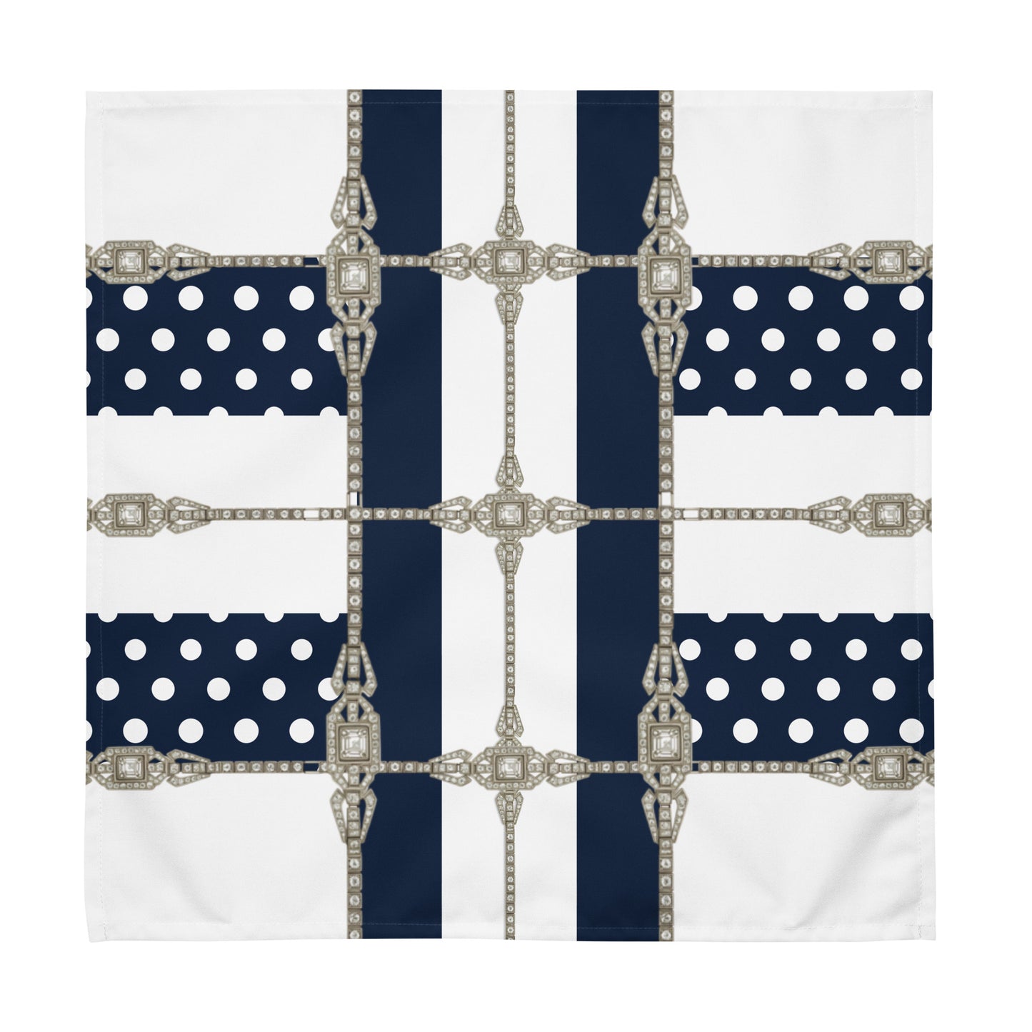 Polkadot Cloth Napkin Set - Navy