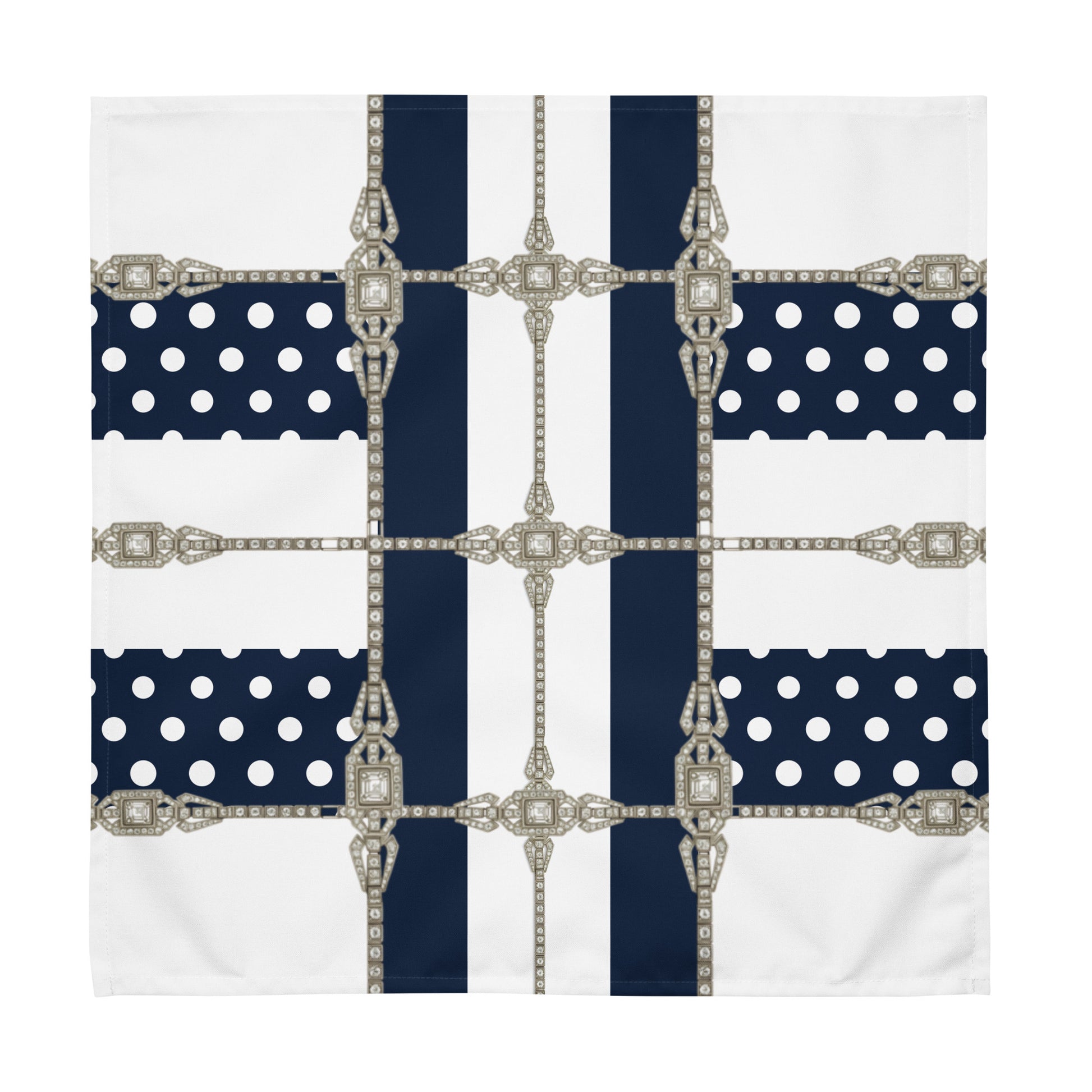 Polkadot Cloth Napkin Set - Navy