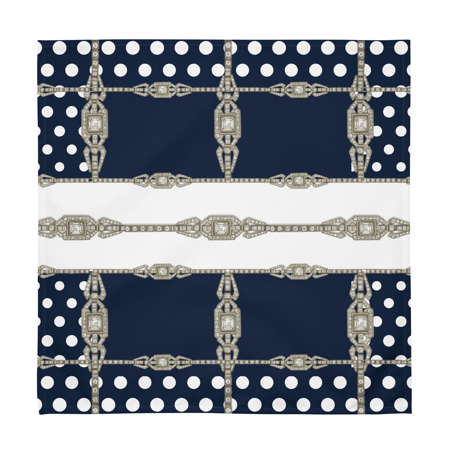 Polkadot Cloth Napkin Set - Navy