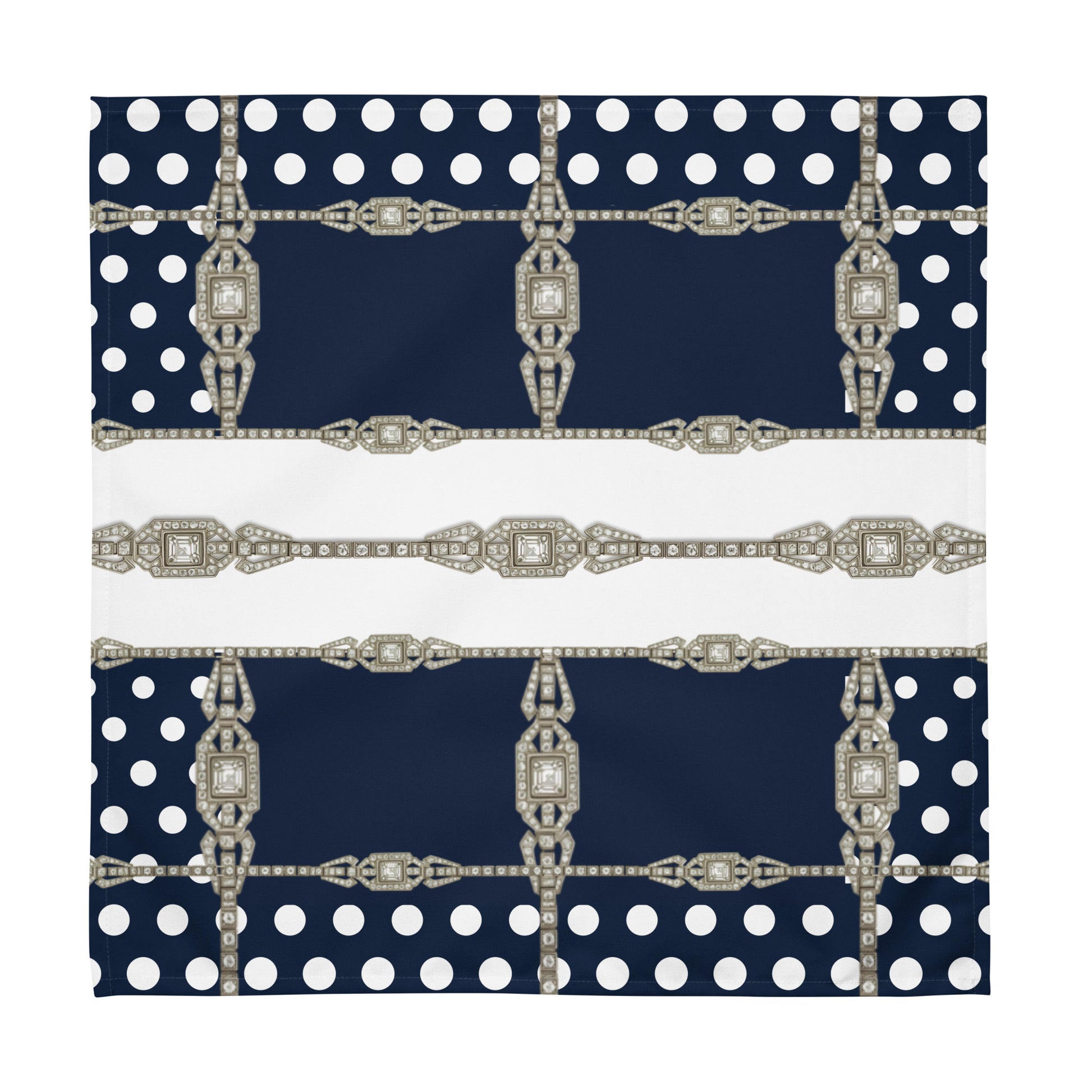 Polkadot Cloth Napkin Set - Navy