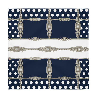 Polkadot Cloth Napkin Set - Navy