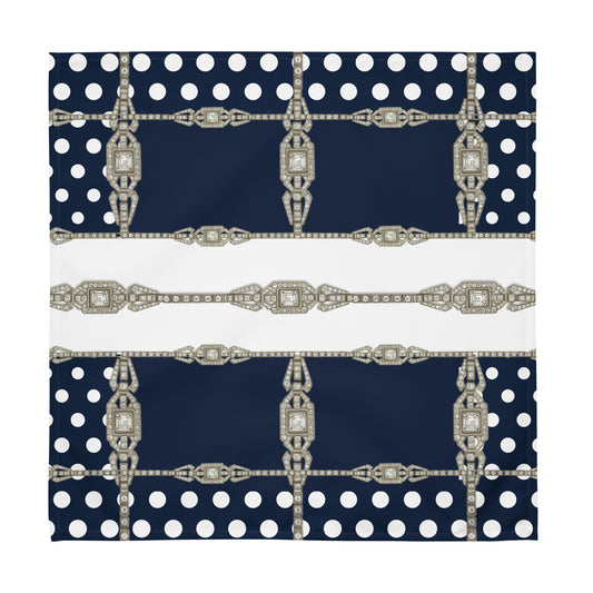 Polkadot Cloth Napkin Set - Navy