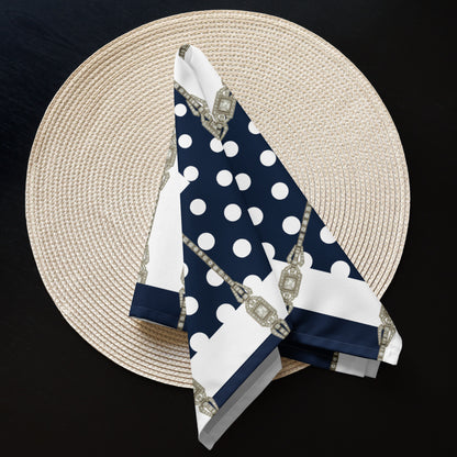 Polkadot Cloth Napkin Set - White