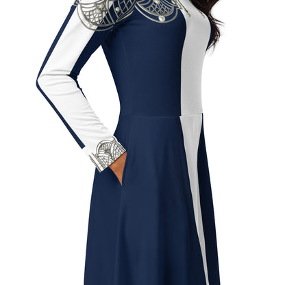 1920 Beaded Collar Midi Dress
