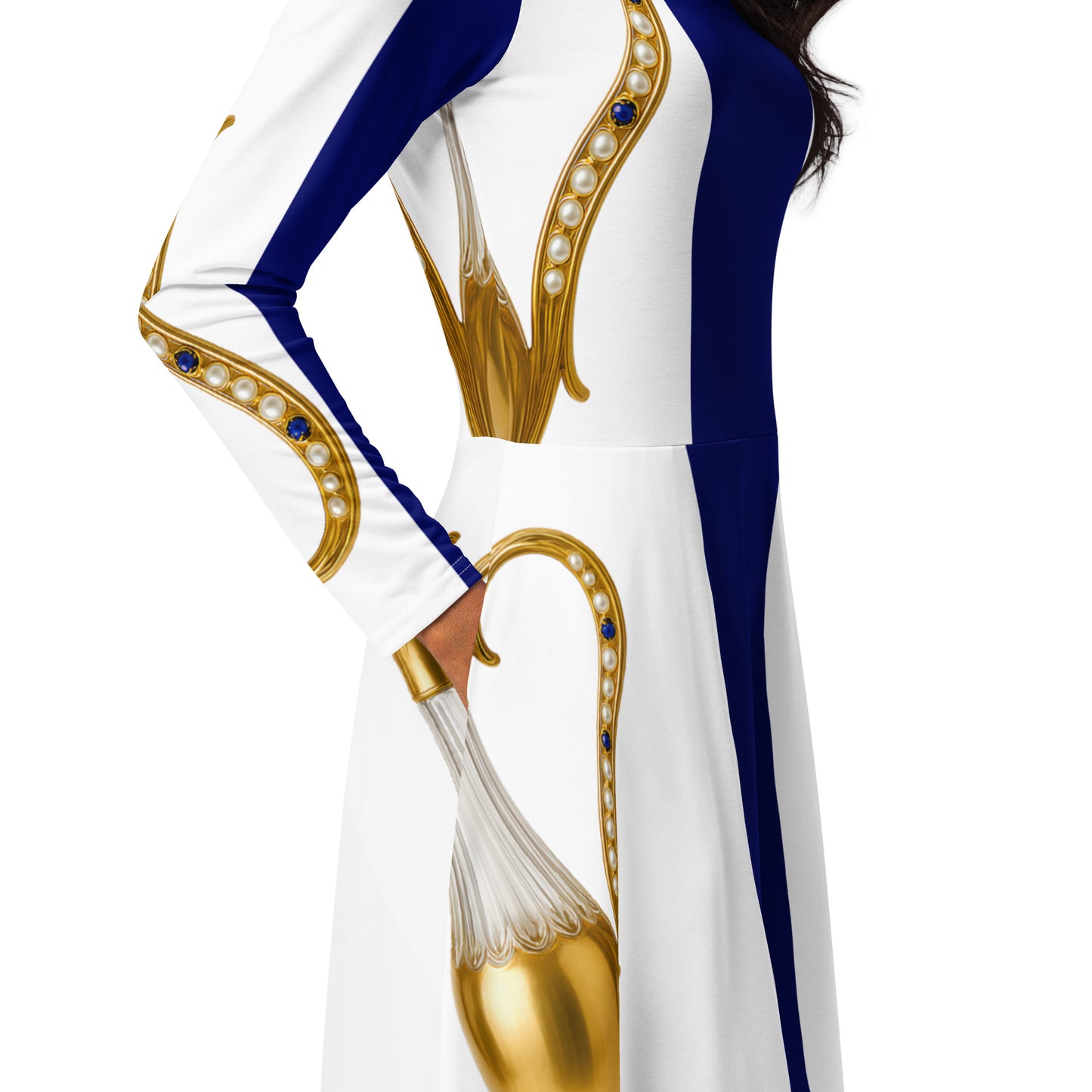 Gold Jug Midi Dress