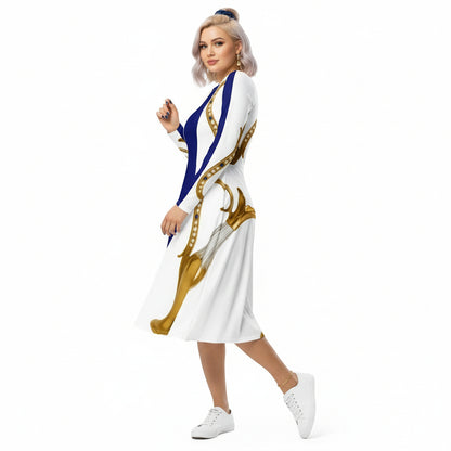 Gold Jug Midi Dress