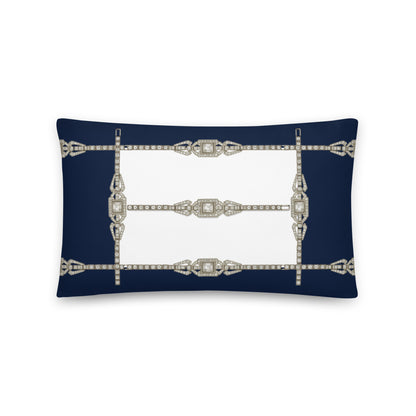 Art Deco Rhinestone Decorative Cushion Cover