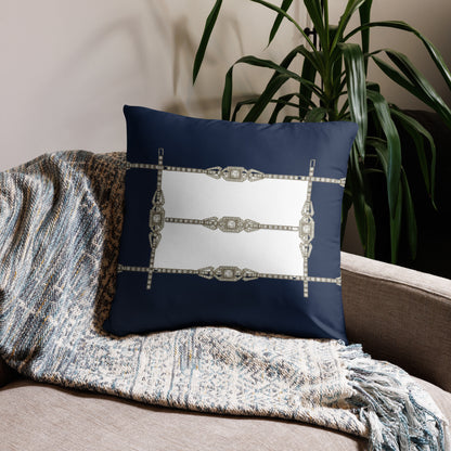 Art Deco Rhinestone Decorative Cushion Cover
