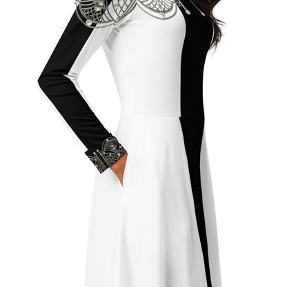 1920 Beaded Collar Midi Dress