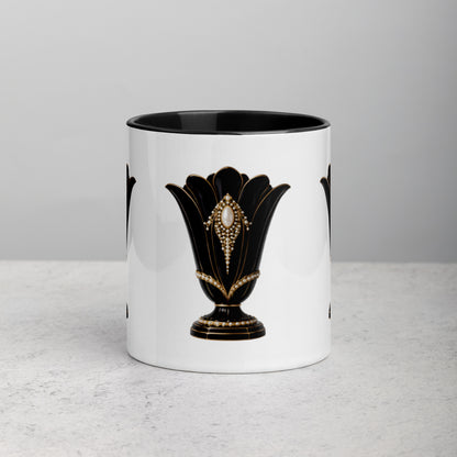 Art Deco Glossy Mug - Black Swan