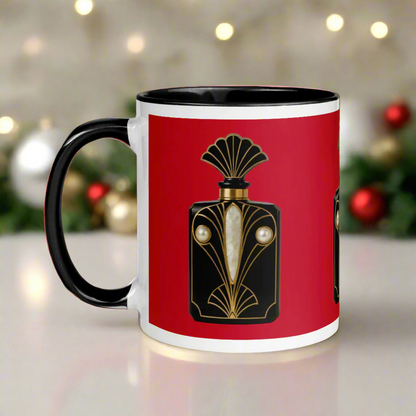 Art Deco perfume Mug - Peacock