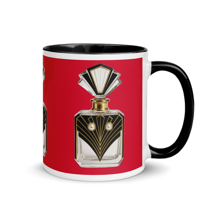 Art Deco perfume Mug - Hawk 11 oz Red