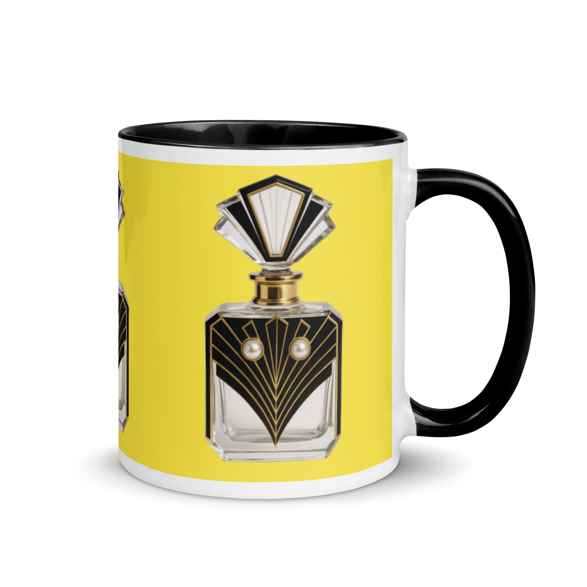 Art Deco perfume Mug - Hawk 11 oz Yellow