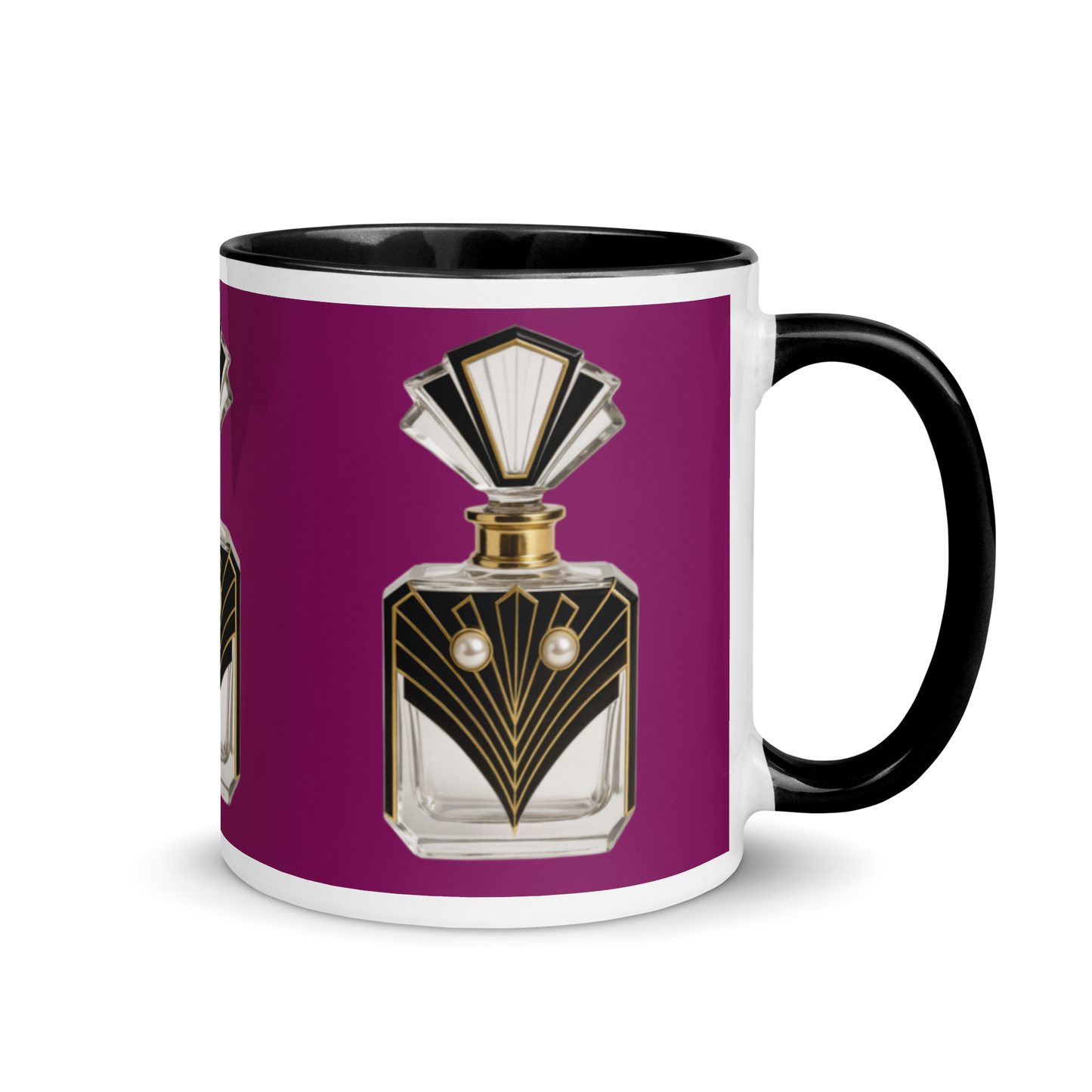Art Deco perfume Mug - Hawk 11 oz Purple