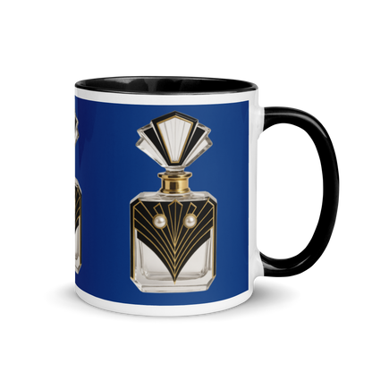 Art Deco perfume Mug - Hawk 11 oz Blue