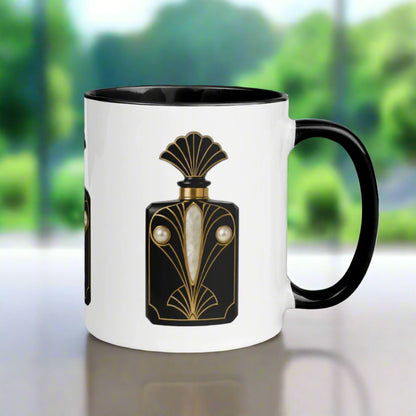 Art Deco perfume Mug - Peacock