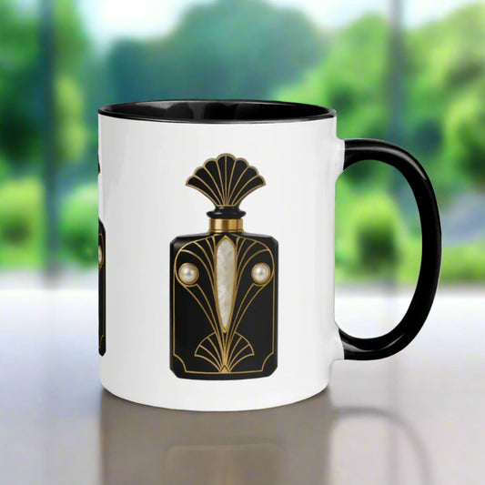 Art Deco perfume Mug - Peacock