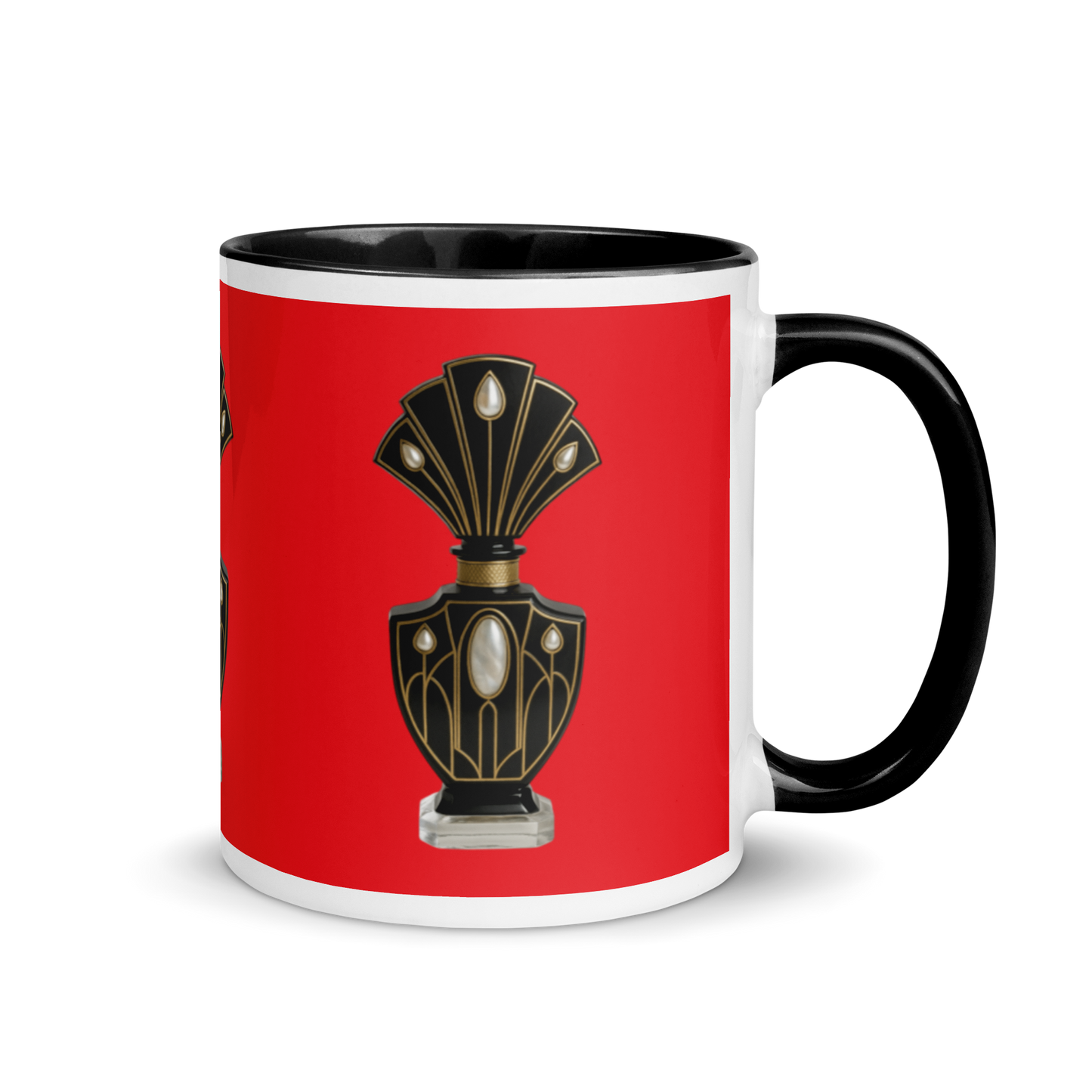 Art Deco Perfume Mug - Cockatoo Red 11 oz