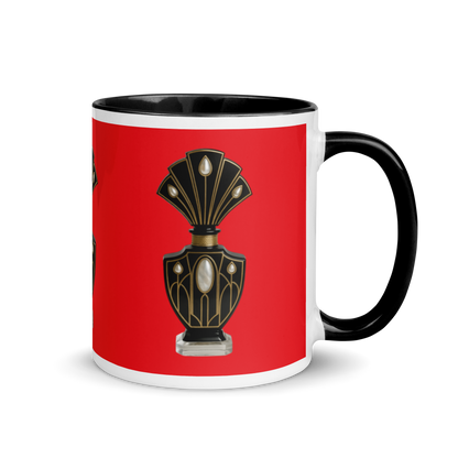 Art Deco Perfume Mug - Cockatoo Red 11 oz