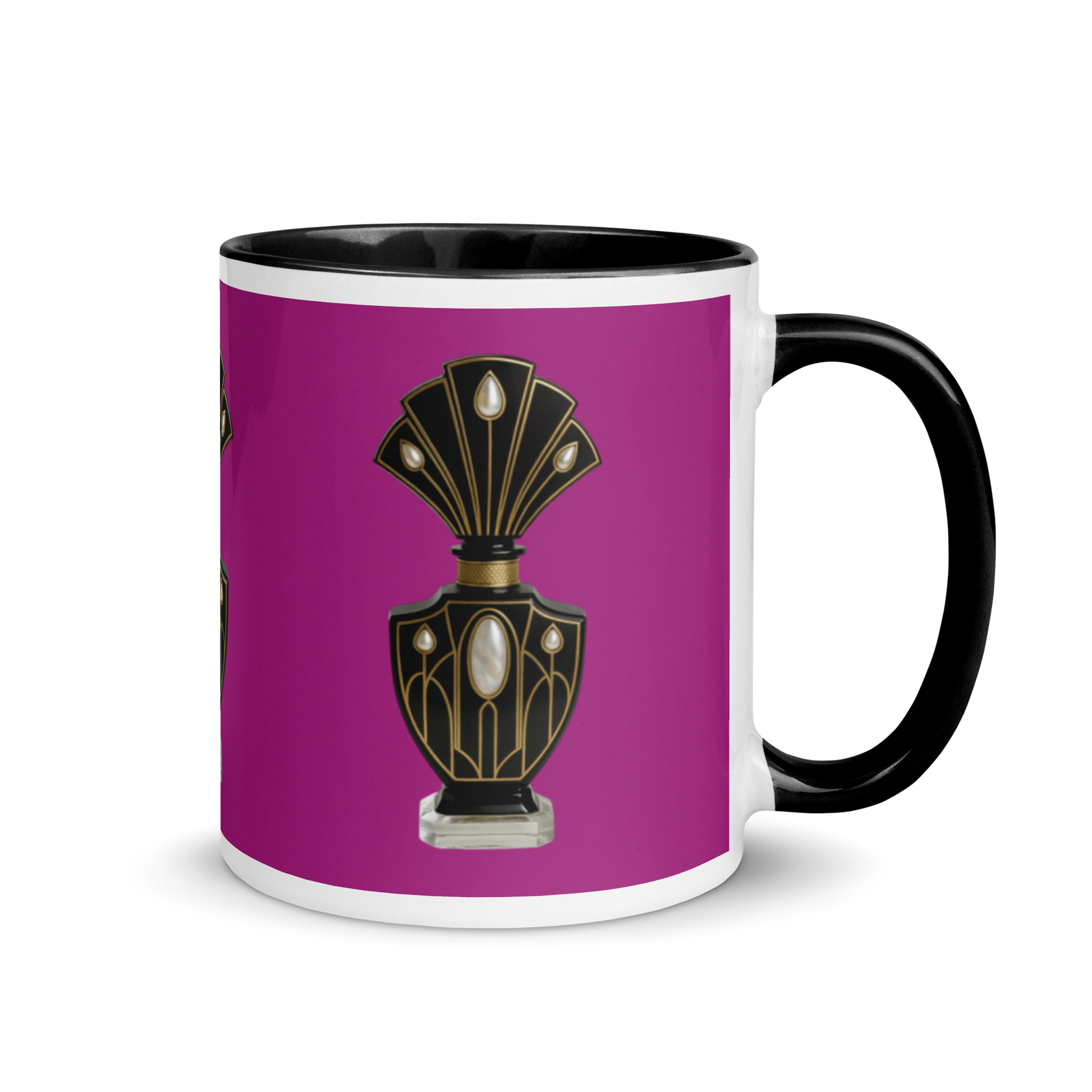 Art Deco Perfume Mug - Cockatoo Purple 11 oz