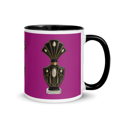Art Deco Perfume Mug - Cockatoo Purple 11 oz
