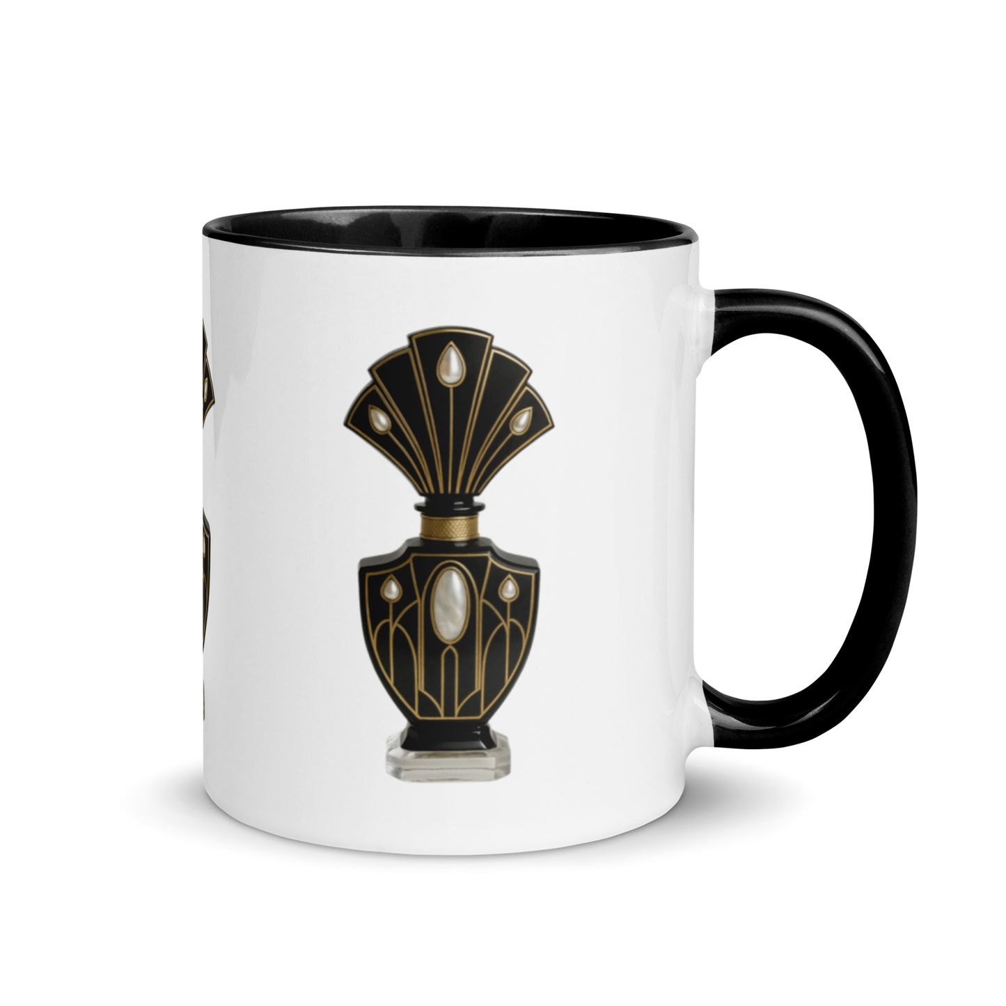 Art Deco Perfume Mug - Cockatoo White 11 oz