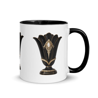 Art Deco Glossy Mug - Black Swan