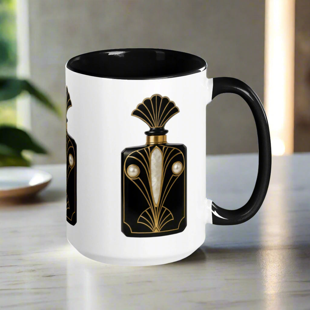 Art Deco perfume Mug - Peacock