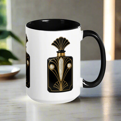 Art Deco perfume Mug - Peacock