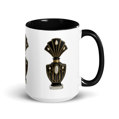 Art Deco Perfume Mug - Cockatoo White 15 oz